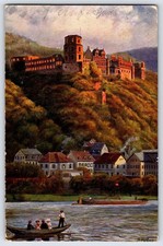 Vintage Das Heidelberger Schloss Postcard German Color S. Hoffmann 6x4 picture