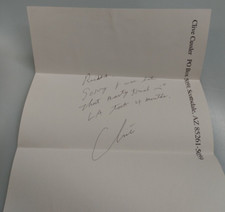 Rare Clive Cussler Signed Personal Letter on Letterhead Discussing Legal Battle picture