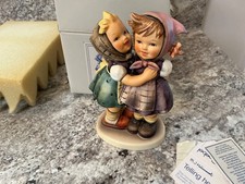 Vintage Goebel Hummel Telling Her Secret Figurine 196/0 West Germany 1948-signed picture