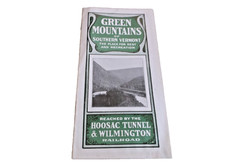 1909 HOOSAC TUNNEL & WILMINGTON RAILROAD TIMETABLE MAP AND ROUTE GUIDE picture