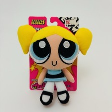 Vintage The Powerpuff Girls Bubbles 2000 Cartoon Network Beans Plush Brand New picture