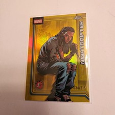 Topps 2026 Topps Chrome Marvel Nightdrifter Gold Refractor #088 34/275 1st app picture