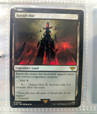 MTG Barad-dûr Lord of the Rings Legendary Land Rare 0253 English Regular picture