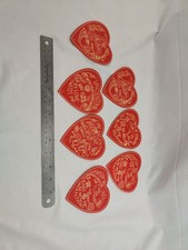 7 Mint Condition Valentine's Day Hearts Early 19th Century picture