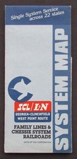 1981 CSX Transportation - System Railroad Map - Family Lines & Chessie System RR picture