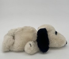 Vintage 1968 Snoopy Plush Peanuts Lying Pose 8inRare Tummy Sleeping Stuffed picture