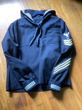 Vintage US Navy Cracker Jack Style uniform top Naval Clothing Factory Wool Pull picture