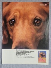 1990 Magazine Advertisement Page Purina Hi Pro Dog Food Golden Retriever Ad picture