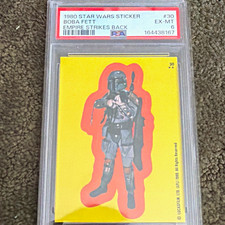 Topps 1980 Star Wars Sticker #30 Boba Fett PSA 6 Cert 164438167 picture