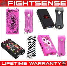 FIGHTSENSE HEAVY DUTY STUNGUN WITH LED FLASHLIGHT &PEPPER SPRAY FOR SELF DEFENSE picture