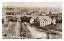Lawrence Massachusetts 1893 Mill District Riverbank Houses Standard Postcard picture