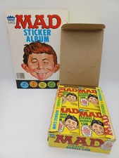 1983 Fleer Mad Magazine Stickers Wax Box 36 Sealed Packs & Sticker Album NEW picture