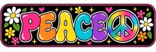 3PK - 10x3 Peace Bumper Sticker Vinyl Car Window Decal Stickers Decals picture