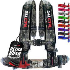 1Pc 50 Cal Camo 4 Point Harness 2 Inch Straps, Racing Harness Seat Belt picture