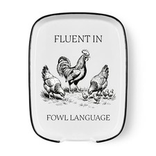 Funny Rooster Spoon Rest for Kitchen Counter - Ceramic Fowl Language Spoon Ho... picture