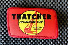 THATCHER ENGINEERING CORP. PRINTED SEW ON PATCH WAUKEGAN ILLINOIS 4 x 2 1/2