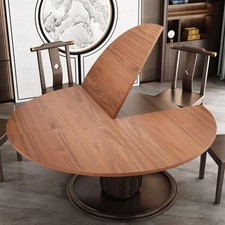 Wood Round Foldable Table Top Only Large Portable Tabletop for Desktop Transf... picture