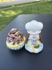 1995 Cathy Salt & Pepper Shaker Set Popular Comic Strip Cathy Kitchen Rare HTF picture