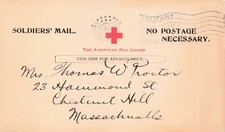 WWI SOLDIER MAIL POSTCARD MILITARY PO SLOGAN AEF SHIP ARRIVED SAFELY PROVIDENCE picture