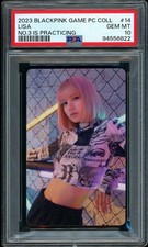 2023 Blackpink Game Photocar Lisa No. 3 is Practicing #14 PSA 10 GEM MINT picture