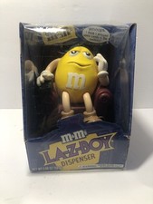 Vintage 1999 Limited Edition M&M’s La-Z-Boy Yellow Candy Dispenser picture