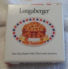 1998 Longaberger Baskets All American Tie-On UnUsed Original  Box Made in USA picture