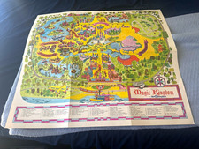 Vintage 1971/1972 Walt Disney World Magic Kingdom Pictorial Park Map picture