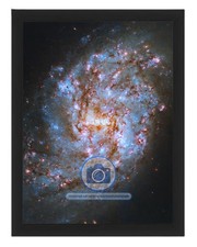 BARRED SPIRAL GALAXY NGC 1087 8X10 FRAMED PHOTO picture