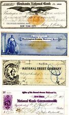 Group of 7 Different Checks with Revenues - Check - Checks with Revenue Stamps picture