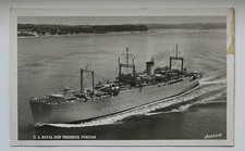 US Navy Cargo and Transport Ship C-3  Frederick Funston  c1940 RPPC Real Photo picture