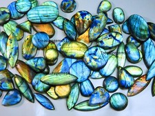 1250Crt WHOLESALE LOT NATURAL MULTI FIRE LABRADORITE UNPOLISH CABOCHON GEMSTONE picture
