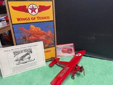 WINGS OF TEXACO  1929 Curtiss Robin Die Cast Bank With Key picture