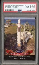 SpaceX IPO Elon Musk ROOKIE CARD 2009 Upper Deck PSA AUTH Pop 2 - RARE HF-5 picture