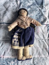 Vintage Peru Handmade Cloth Doll Hand Loomed Textile Folk Art Peruvian picture