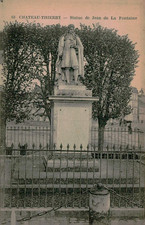 Chateau-Thierry France Postcard Statue de Jean de La Fontaine Bourgogne picture
