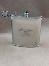 Canadian Club Reserve Pocket Flask Stainless Steel 6 oz. Screw Cap picture