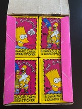 1990 Topps The Simpsons Full Counter Box * 36 Unopened Wax Packs * Vintage Lot picture