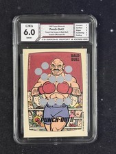 1989 Topps Nintendo PUNCH-OUT Bald Bull Screen 6 Scratch Off - C3 Grading 6.0 picture