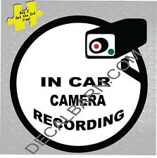 Camera Security System In Car Camera Recording Decal Sticker p133 Great For Taxi picture