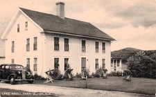 Lake Knoll Farm Alton New Hampshire NH House Porch Antique Car Vtg Postcard J47 picture