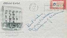 Vintage George Wallace Signed 1961 First Day Cover - Inauguration Of J. Davis picture