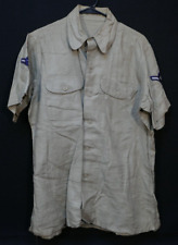 Korean War Era USAF Air Force Airman 3rd Class Uniform Shirt Linen Material Rare picture