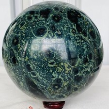 Natural Eye Green Kambaba Jasper Stromatolite Crystal Sphere Ball 3720G picture