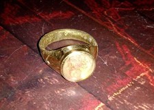 God Of Wealth Magic Become Rich Attract Money Handmade Pagan Silver Ring RARE picture
