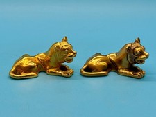 Lot of 2 Metropolitan of Museum Art MMA Brass Lion Figures 1976 & 1990 – EUC picture