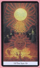 The Sun, Single Swap Tarot Card 19, Soulless Tarot, 2 ¾