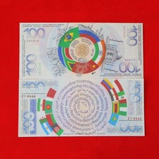 BRICS Summit Advertised Global Note 10 pcs X 100 Value Commemorative Bills UNC picture