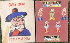 2 Vintage 1950s Scrapbooks Jolly Mac Die Cut Scraps Advertising Ephemera picture