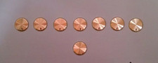 FISHER Brass 8 PCS Set Knobs Cap for 400C,500B,500C,800B,800C & TUBE Fisher picture