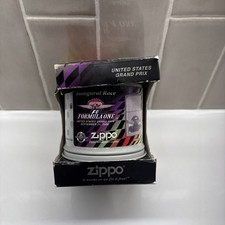 Zippo F1 Formula One US Grand Prix Sep 24 2000 Oil Lighter with Tin Case Unused picture